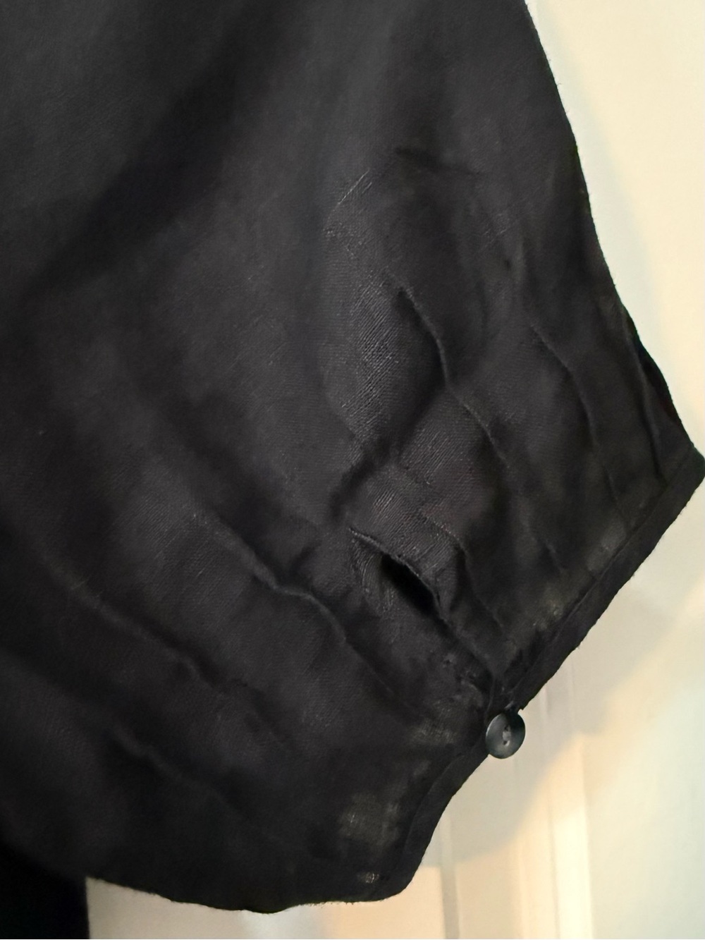 J. Crew Button-Up Black Linen Midi Dress XL - Picture 8 of 12